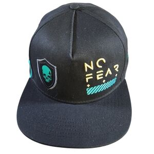 Grunt Style No Fear Snap Back Flat Bill Hat Cap Black Military Tactical Patriot